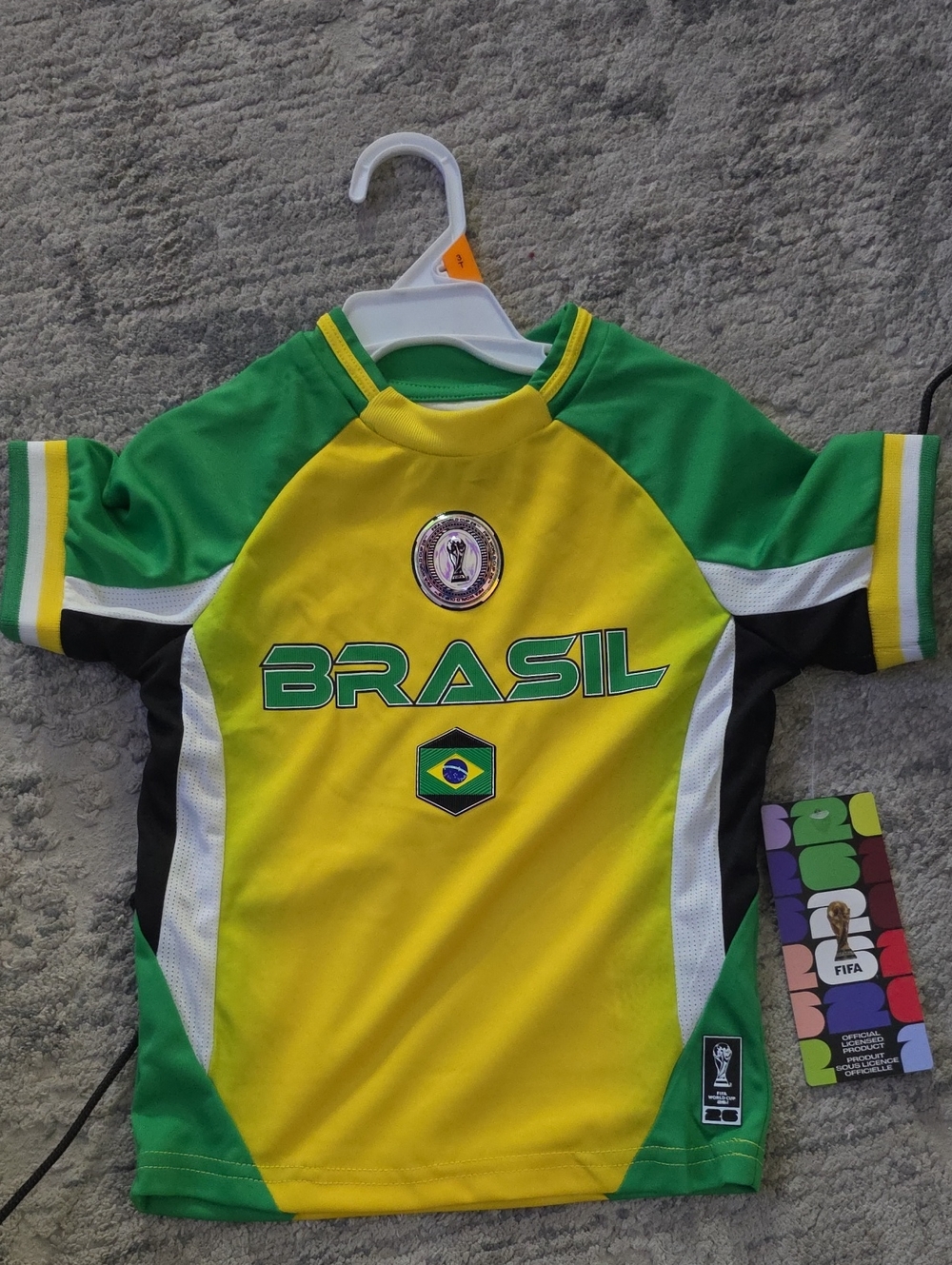 Kids Brasil Soccer Jersey - Yellow & Green